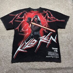 Civil Regime Star Wars Kylo Ren Roses From Concrete Black T-Shirt Mens Large